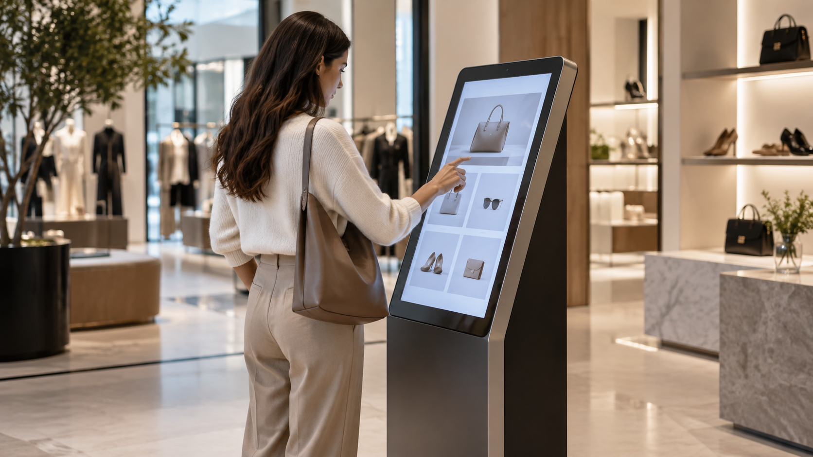 Kiosco de autoservicio para consulta y selección