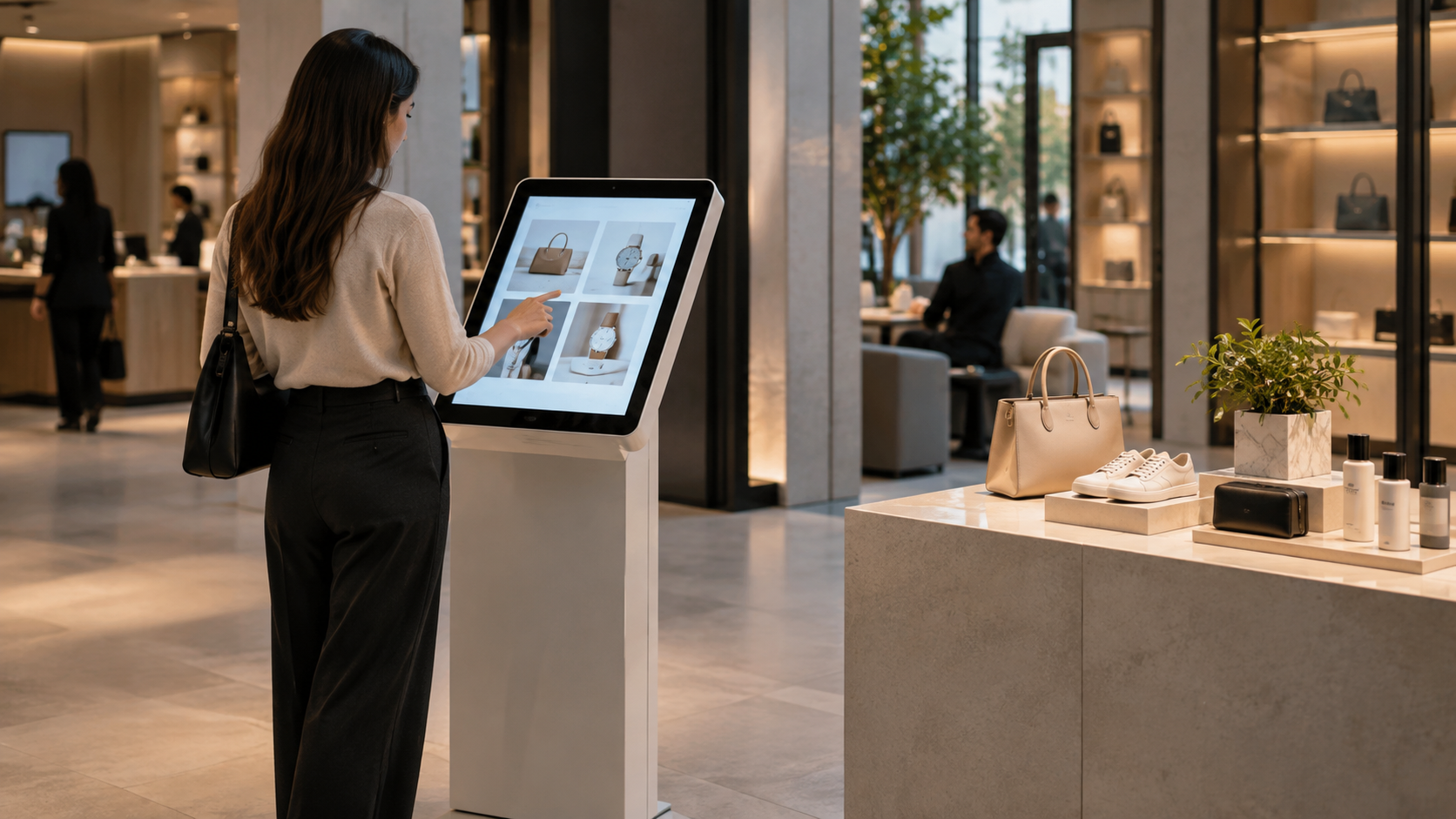 Kiosco interactivo en showroom