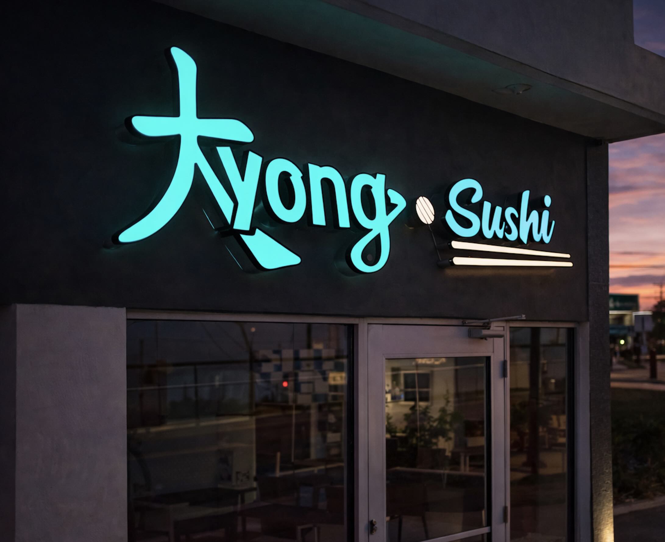 Letras 3D iluminadas